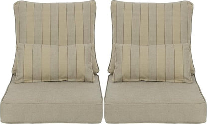 Aoodor Outdoor Chair Cushion, 24 x 24 Inch Water-Resistant, Fade-Resistant by Aoodor