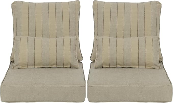 Aoodor Outdoor Chair Cushion, 23 x 26 Inch Water-Resistant, Fade-Resistant by Aoodor