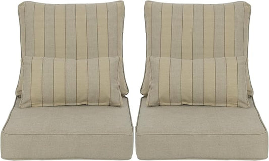 Aoodor Outdoor Chair Cushion, 23 x 26 Inch Water-Resistant, Fade-Resistant by Aoodor