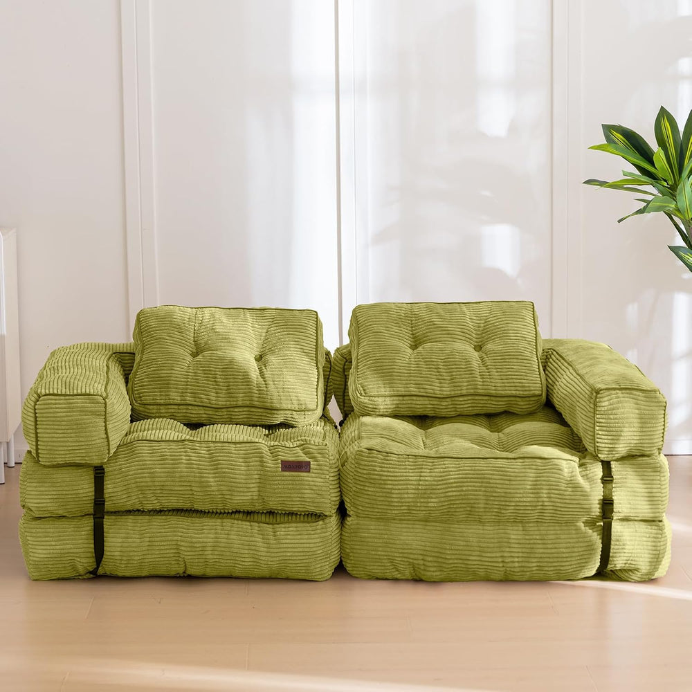 MAXYOYO Folding Sofa Bed, Convertible Chair Bed with Pillow