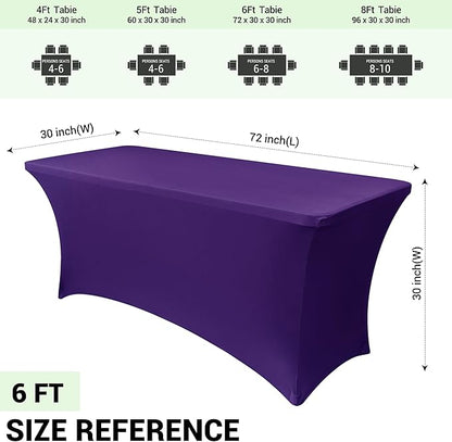 Obstal 6ft Spandex Table Cover for Standard Folding Tables - Image 4