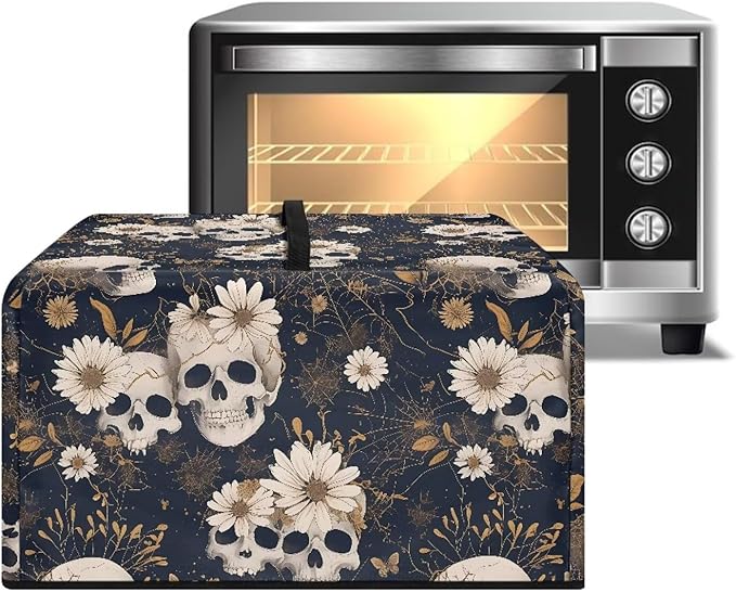 Microwave Oven Cover, Skull Halloween Dust Oil Proof Waterproof Machine - Image 2