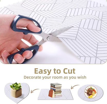 Shelf Liners for Kitchen Cabinets Non Adhesive Shelf Liner Paper Non-Slip - Image 4