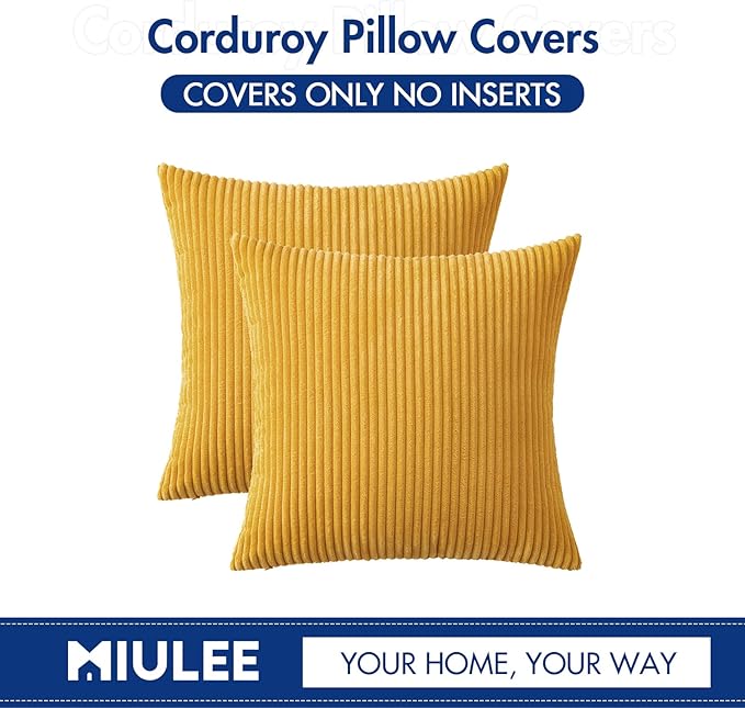 MIULEE Pack of 2 Pillow Covers Soft Soild Decorative Square Throw Pillow Covers - Image 6