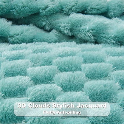 NEWCOSPLAY Super Soft Throw Blanket Sage Green Premium Silky Flannel Fleece 3D - Image 5
