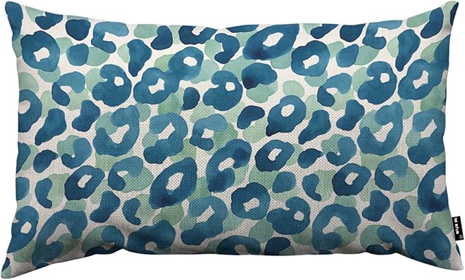 TKS MITLAN Leopard Skin Decorative Pillow Covers Animal Background Watercolor by TKS+MITLAN