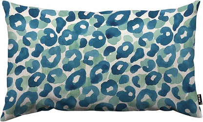 TKS MITLAN Leopard Skin Decorative Pillow Covers Animal Background Watercolor by TKS+MITLAN