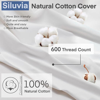 Siluvia 30"x30" Pillow Inserts Set of 2 Square Throw 30 Pillows - Image 2