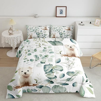 Erosebridal Cute Dog King Comforter Set - Image 2