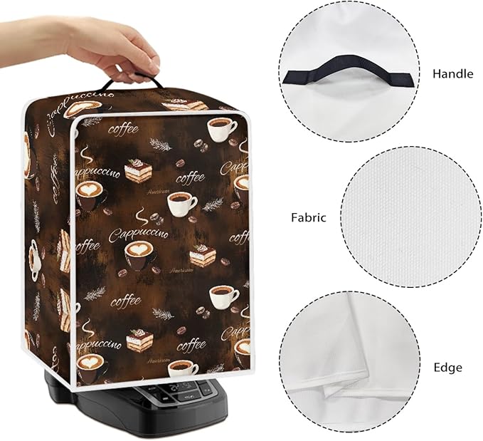 Mumeson Coffee Maker Cover Stand Mixer or Coffee Maker Appliance Dust and - Image 3