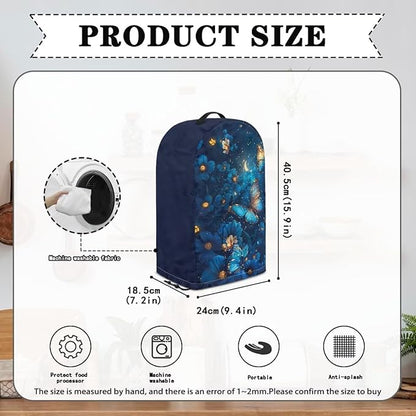Blue Butterfly Blender Covers for Kitchen Food Processor Cover - Image 6