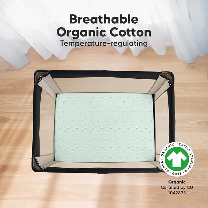 2-Pack Mini Crib Sheets Fitted - Image 2