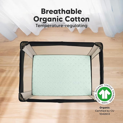 2-Pack Mini Crib Sheets Fitted - Image 2