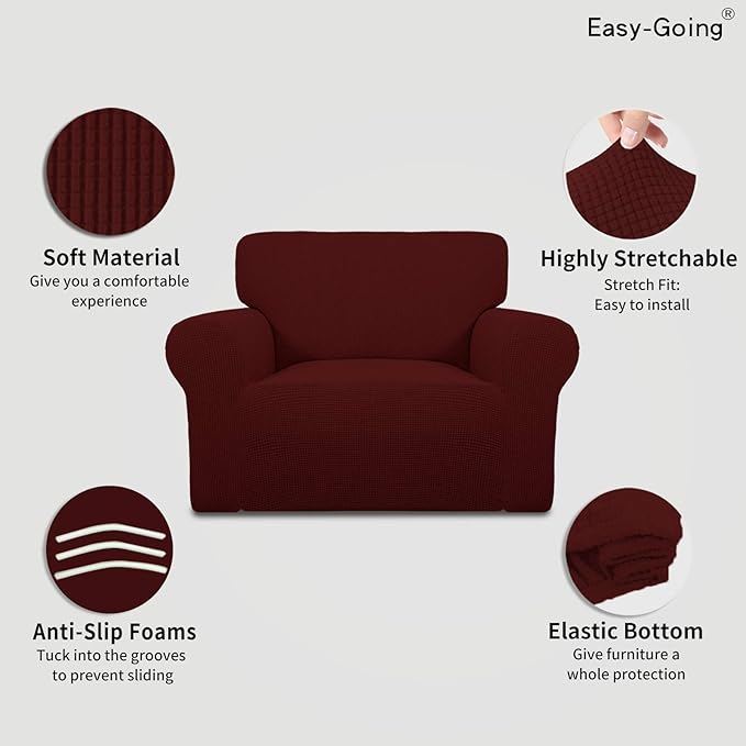 Easy-Going Stretch Oversized Chair Sofa Slipcover 1-Piece Couch Sofa Cover - Image 3