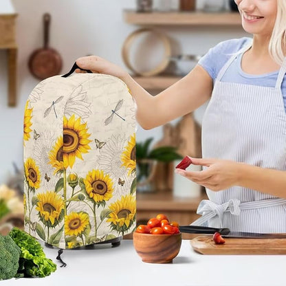Sunflower Dragonfly Print Blender Dust Cover - Image 3