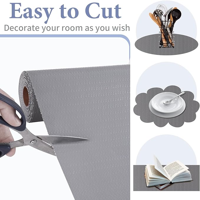Drawer and Shelf Liner for Kitchen Cabinet: 23 in X 20 Ft Non Slip Waterproof - Image 4