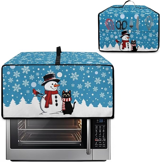 Microwave Oven Cover Air Fryer Toaster Oven Dust Cover, Stain-resistant Small - Image 2