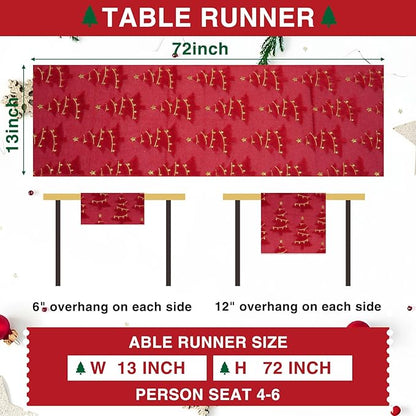 IVAPUPU Christmas Table Runner for Winter Holiday - Image 6