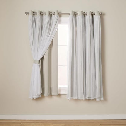 TOWN & COUNTRY LUXE Talia Double Layer Indoor Curtains, Sheer and Room by TOWN+%26+COUNTRY+LUXE