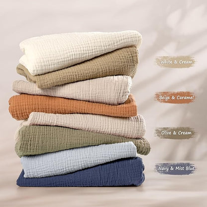 lulumoon Baby Muslin Bassinet Sheets: Cotton Bassinet Sheets Neutral - Image 4