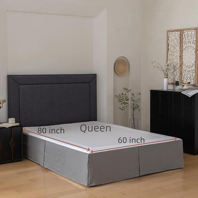 Queen Bed Skirt, Wrap Around Bed Skirt - Image 3