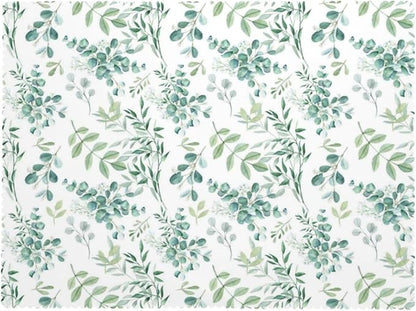 Sage Green Leaves Tablecloth Plant Watercolor Eucalyptus Branches Table Cloth - Image 7