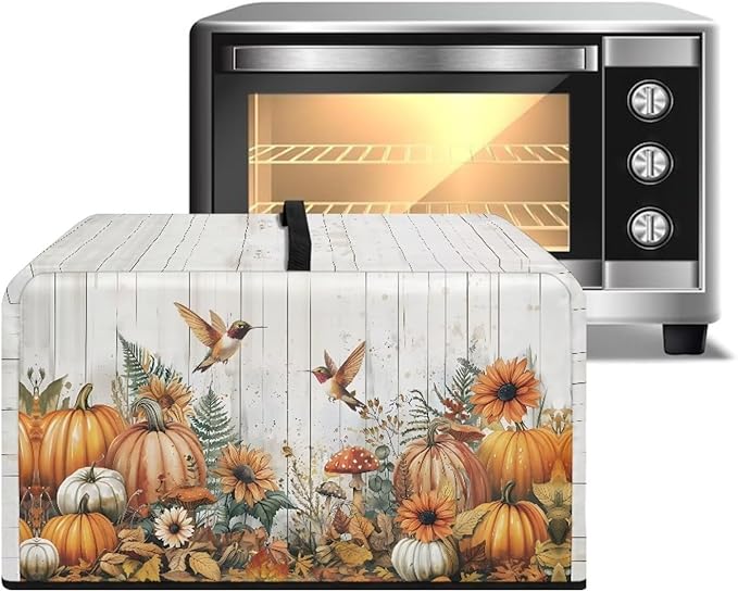 Microwave Oven Dust Cover, Thanksgiving Hummingbird Polyester Dust Cover - Image 2