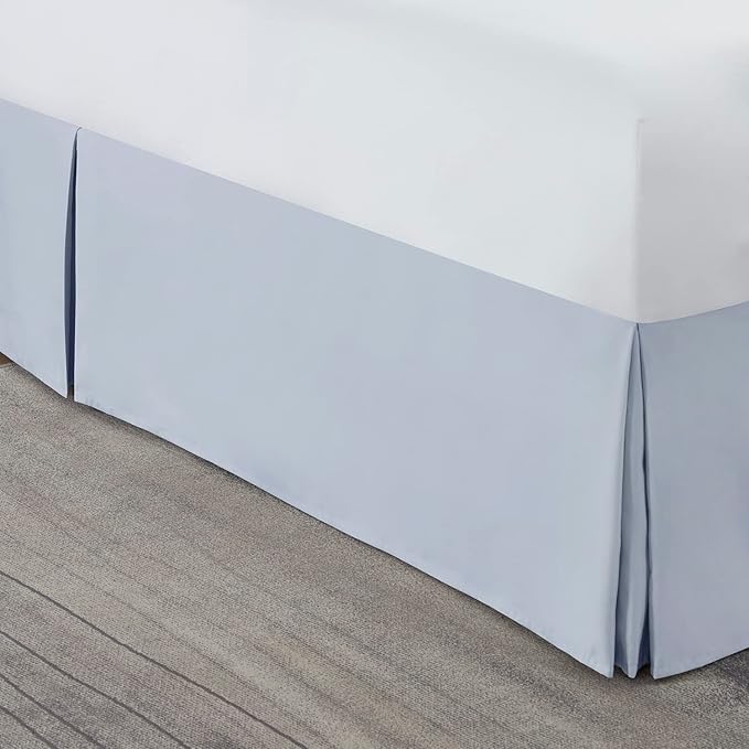 Nestl Ice Blue Bed Skirt Cal King Size - Image 8
