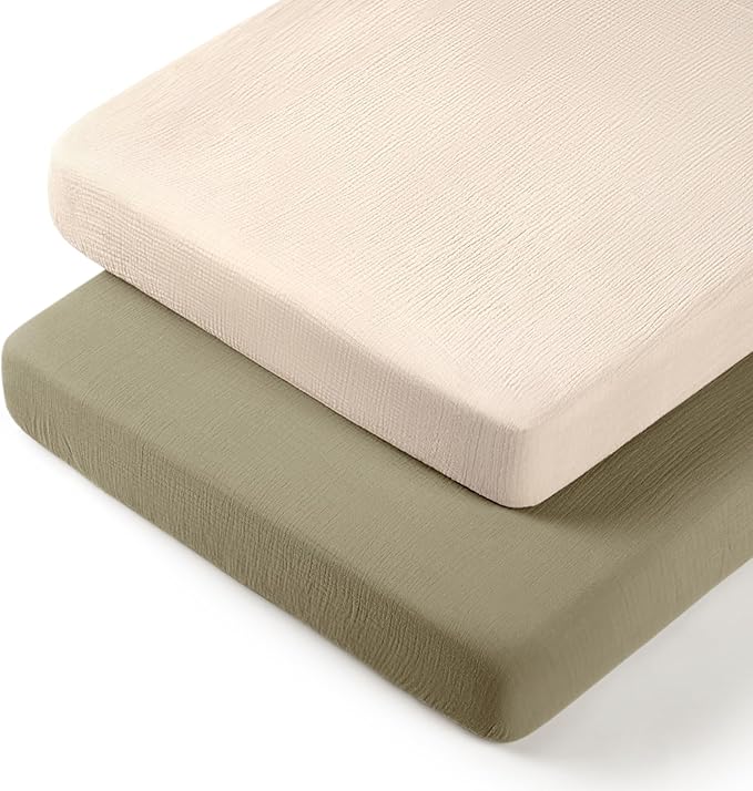 lulumoon Pack N Play Sheets: Soft & Breathable Playard Sheets by Lulumoon