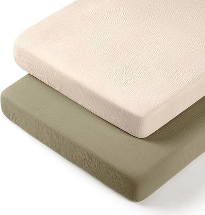 lulumoon Pack N Play Sheets: Soft & Breathable Playard Sheets by Lulumoon