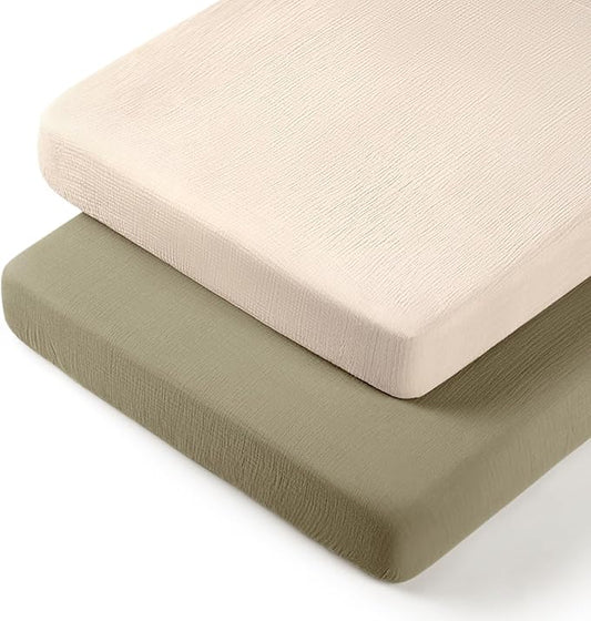 lulumoon Pack N Play Sheets: Soft & Breathable Playard Sheets by Lulumoon