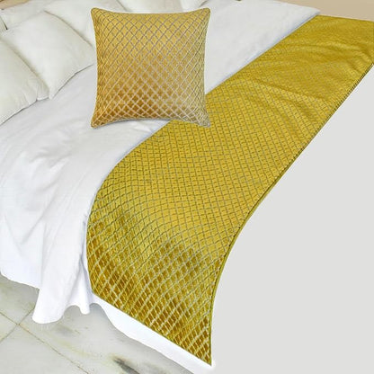 The HomeCentric Chartreuse Bed Runner - Image 2