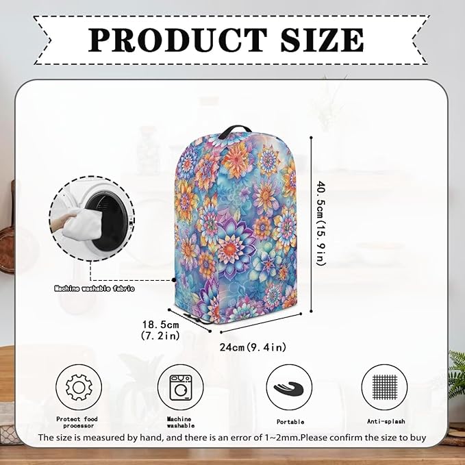 Mandala Flower Blender Dust Cover - Image 6