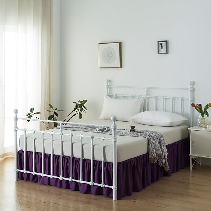 Bed Skirt Queen Size Ruffled Bed Skirt - Image 6