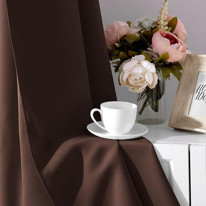 HOMEIDEAS Blackout Curtains for Bedroom 52 X 96 Inch Long 2 Panels Set - Image 5
