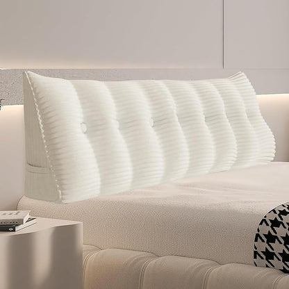 Daneey Headboard Pillow King, Triangular Wedge Headboard Pillow by Daneey