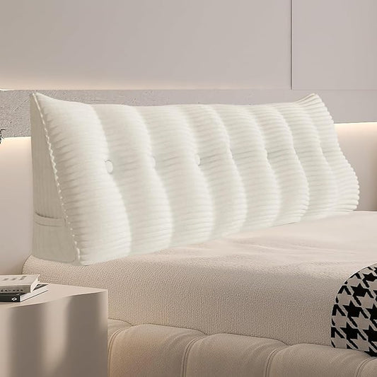 Daneey Headboard Pillow King, Triangular Wedge Headboard Pillow by Daneey