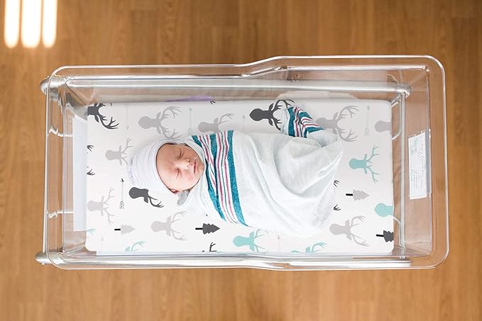 Stretchy Ultra Soft Fitted Bassinet Sheet Set 2 Pack, Breathable and Universal - Image 3