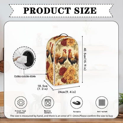 Rooster Toaster and Blender Cover Set Washable Coffee Maker Appliance Covers - Image 4