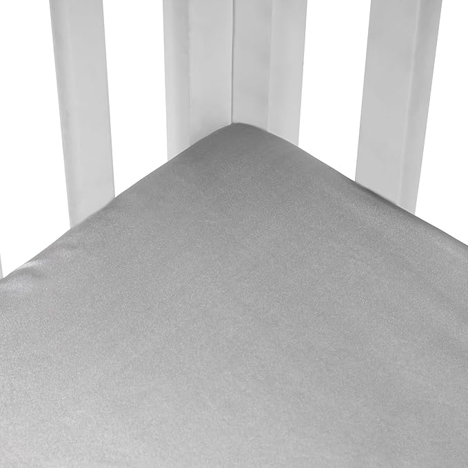2 Pack Silk Crib Sheets for Baby - Image 7