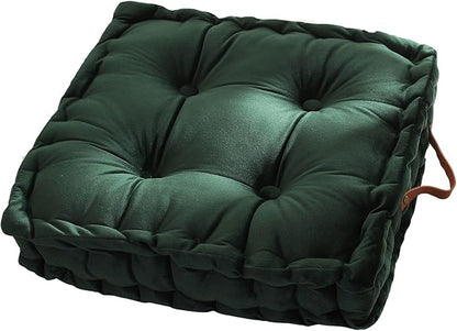 vctops Square Solid Color Velvet Seat Cushion by vctops
