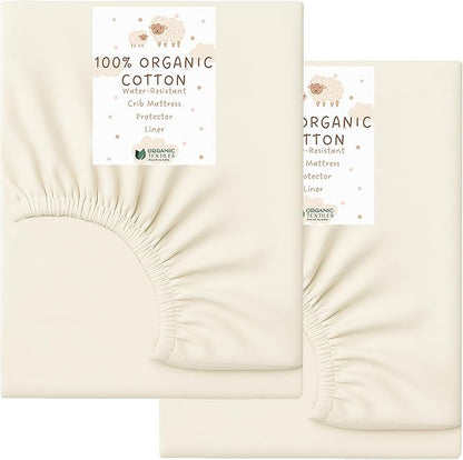 Organic Cotton Crib Mattress Protector by OrganicTextiles