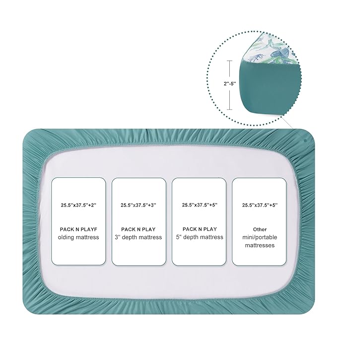 TILLYOU Pack and Play Sheet - Image 3