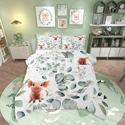 Erosebridal Kawaii Pig King Bedding Sets by Erosebridal