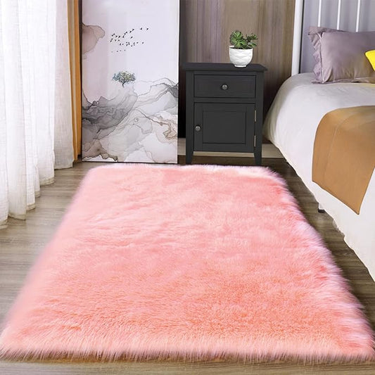 Latepis 3x5 Faux Fur Sheepskin Rug by Latepis