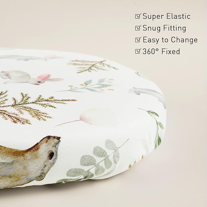 Gllquen Baby Bassinet Sheets 4 Pack, Breathable Cozy Fitted Mattress Sheet - Image 7