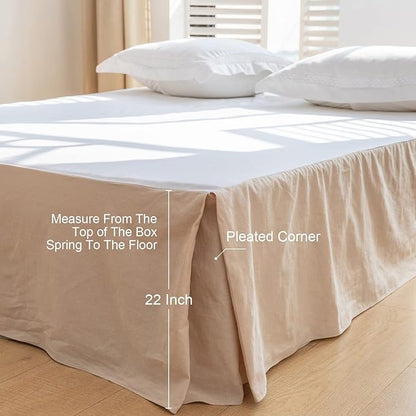 BISELINA French Linen Bed Skirt - Image 4