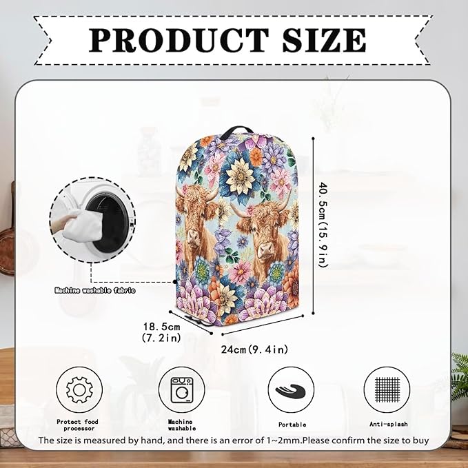 Kitchen Countertop Blender Cover Appliance Dust Protection Anti Fingerprint - Image 6
