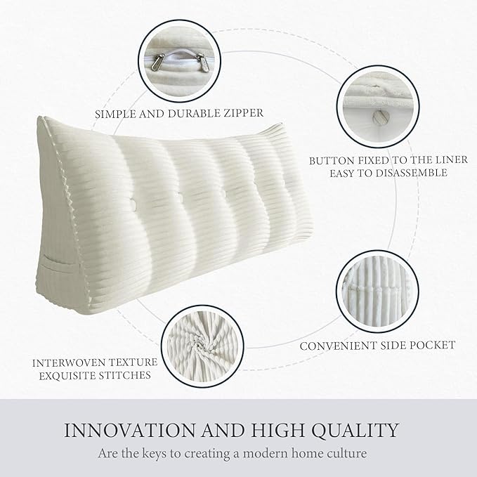 Wedge Headboard Pillow Dorm Room Reading Pillow Back Support - Image 5