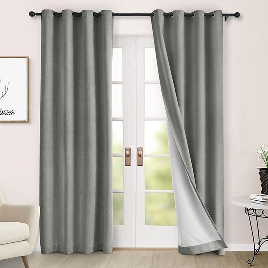Macochico 100% Blackout Chenille Curtains by Macochico